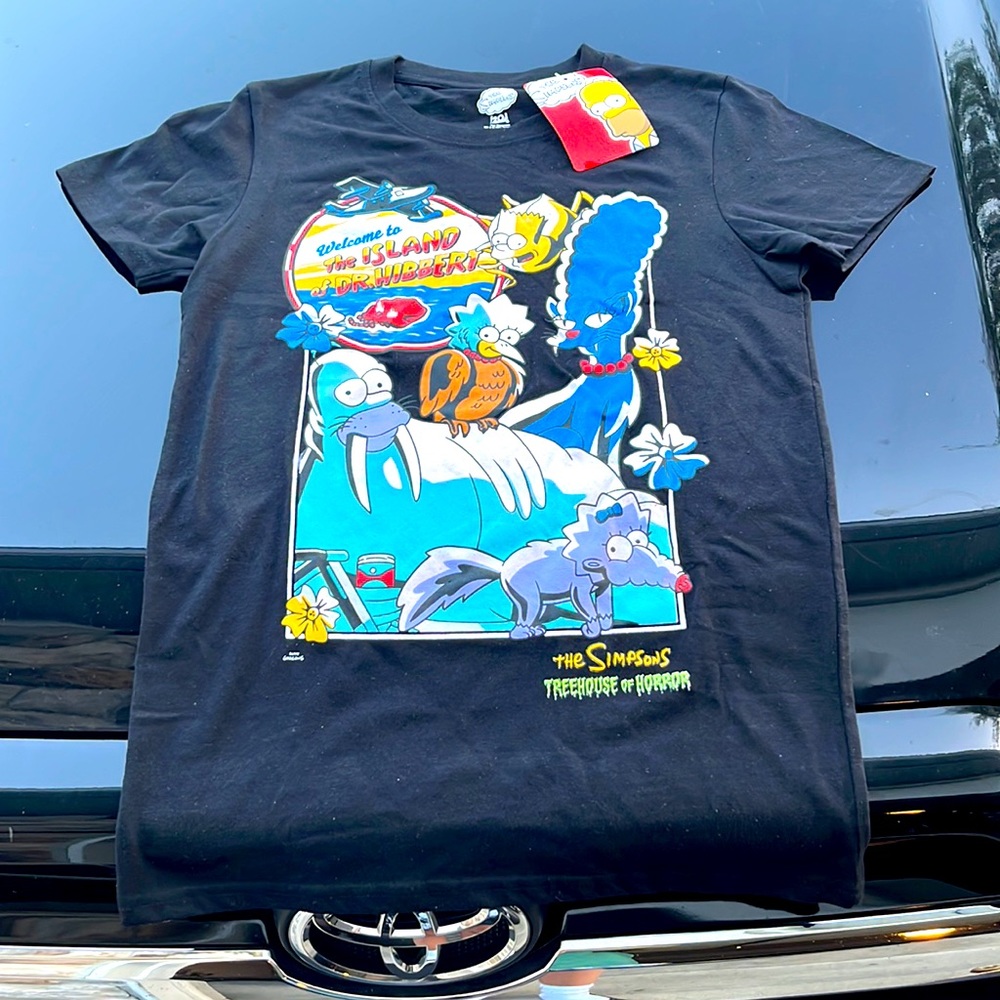 Black Simpsons shirt size s